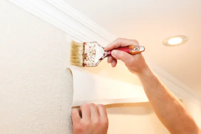 Pose de papier peint à Beauchamps — revêtements muraux et toiles de verre
